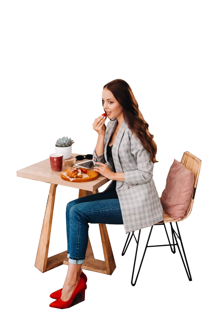 woman-is-sitting-cafe-eating-strawberries-girl-with-strawberries-her-hands-coffee-shop
